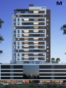 Fachada do Oxford Residence em Itapema, um belo apartamento da Imobiliária Moretti.