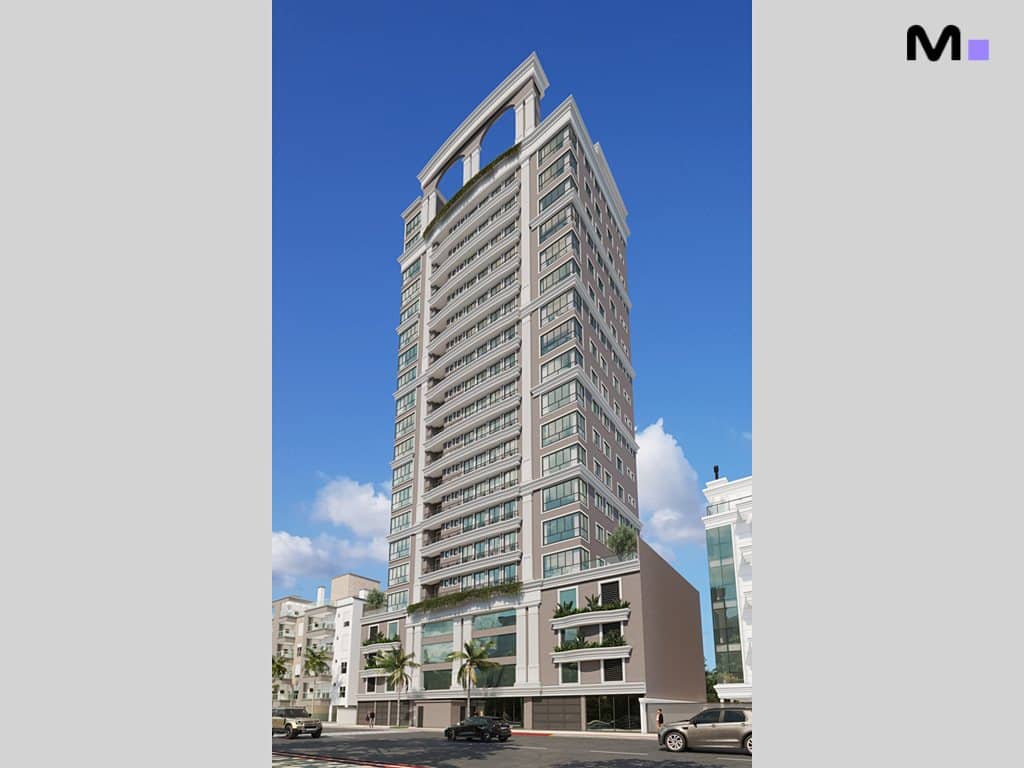 Edifício Palazzo Reale alto e moderno sob céu azul. Arquitetura imponente.